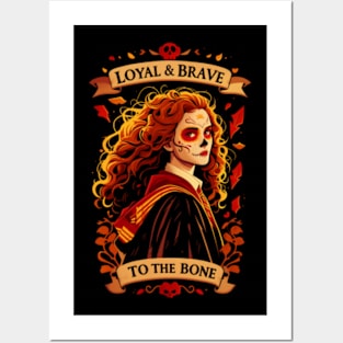 Loyal and Brave to the Bone - Day of the Dead - Fantasy Posters and Art